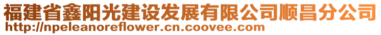 福建省鑫陽光建設(shè)發(fā)展有限公司順昌分公司