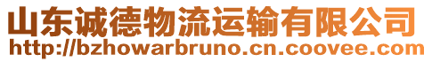 山東誠德物流運輸有限公司