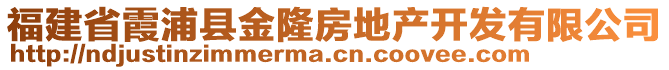 福建省霞浦縣金隆房地產(chǎn)開(kāi)發(fā)有限公司