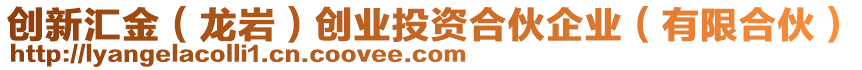 創(chuàng)新匯金（龍巖）創(chuàng)業(yè)投資合伙企業(yè)（有限合伙）