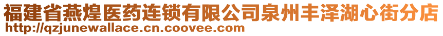 福建省燕煌醫(yī)藥連鎖有限公司泉州豐澤湖心街分店