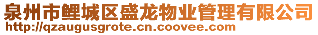 泉州市鯉城區(qū)盛龍物業(yè)管理有限公司