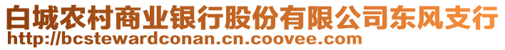 白城農村商業(yè)銀行股份有限公司東風支行