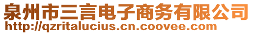 泉州市三言电子商务有限公司