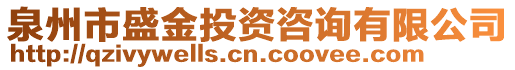 泉州市盛金投資咨詢有限公司