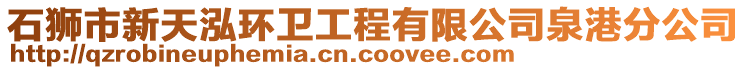 石獅市新天泓環(huán)衛(wèi)工程有限公司泉港分公司