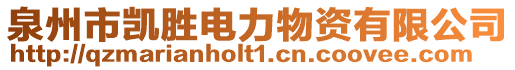 泉州市凱勝電力物資有限公司