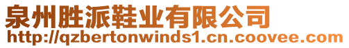 泉州勝派鞋業(yè)有限公司