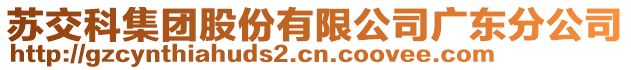 蘇交科集團股份有限公司廣東分公司