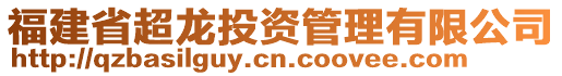 福建省超龍投資管理有限公司