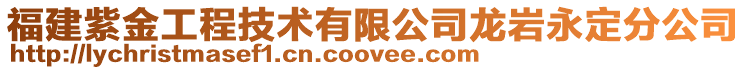 福建紫金工程技術(shù)有限公司龍巖永定分公司