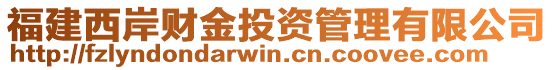 福建西岸財金投資管理有限公司