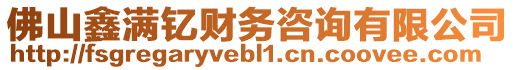 佛山鑫滿釔財務咨詢有限公司