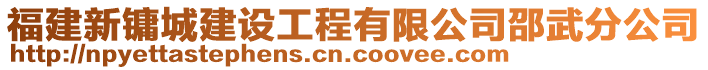 福建新鏞城建設(shè)工程有限公司邵武分公司