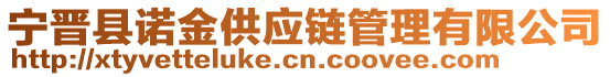 寧晉縣諾金供應(yīng)鏈管理有限公司