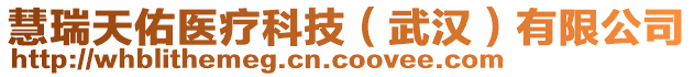 慧瑞天佑醫(yī)療科技（武漢）有限公司