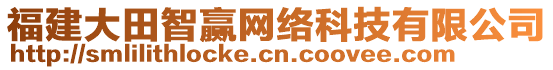 福建大田智贏網(wǎng)絡(luò)科技有限公司