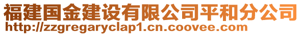 福建國(guó)金建設(shè)有限公司平和分公司