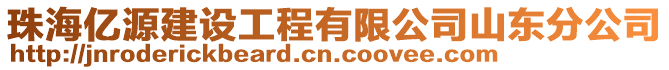 珠海億源建設工程有限公司山東分公司