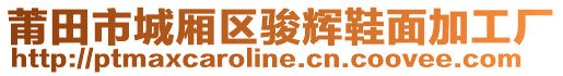 莆田市城廂區(qū)駿輝鞋面加工廠