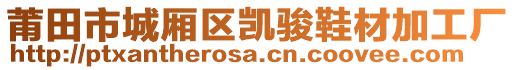 莆田市城廂區(qū)凱駿鞋材加工廠