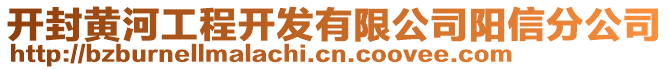 開(kāi)封黃河工程開(kāi)發(fā)有限公司陽(yáng)信分公司