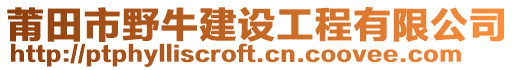 莆田市野牛建設(shè)工程有限公司