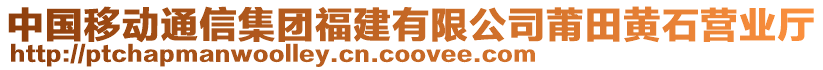 中國(guó)移動(dòng)通信集團(tuán)福建有限公司莆田黃石營(yíng)業(yè)廳