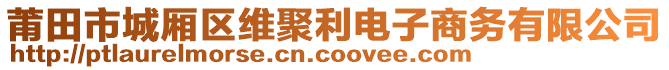 莆田市城廂區(qū)維聚利電子商務(wù)有限公司