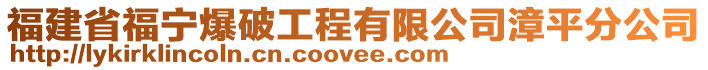 福建省福寧爆破工程有限公司漳平分公司