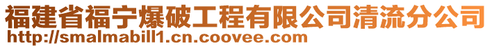 福建省福寧爆破工程有限公司清流分公司