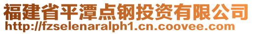 福建省平潭點鋼投資有限公司