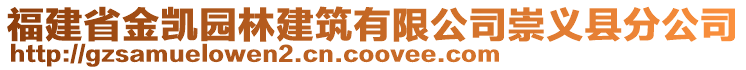 福建省金凱園林建筑有限公司崇義縣分公司