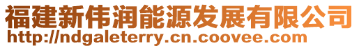 福建新偉潤(rùn)能源發(fā)展有限公司