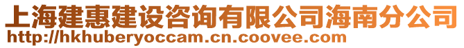 上海建惠建設(shè)咨詢有限公司海南分公司