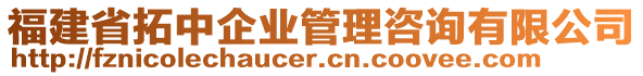 福建省拓中企業(yè)管理咨詢(xún)有限公司