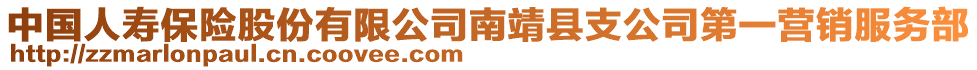 中國人壽保險股份有限公司南靖縣支公司第一營銷服務部