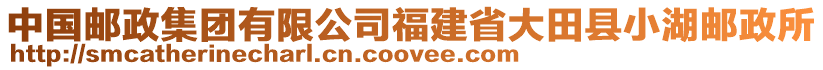 中國(guó)郵政集團(tuán)有限公司福建省大田縣小湖郵政所