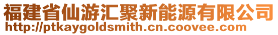 福建省仙游匯聚新能源有限公司