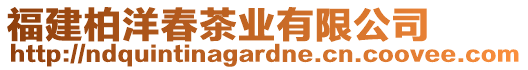 福建柏洋春茶業(yè)有限公司