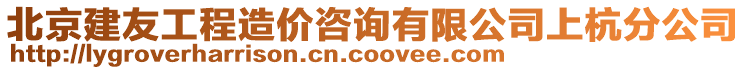 北京建友工程造價(jià)咨詢有限公司上杭分公司