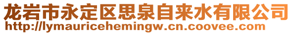 龍巖市永定區(qū)思泉自來(lái)水有限公司