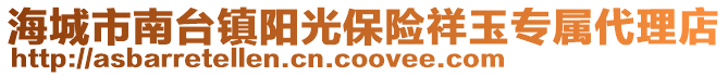 海城市南臺鎮(zhèn)陽光保險祥玉專屬代理店