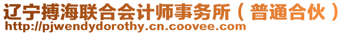 遼寧搏海聯(lián)合會計師事務(wù)所（普通合伙）