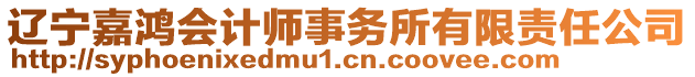 遼寧嘉鴻會計師事務(wù)所有限責(zé)任公司