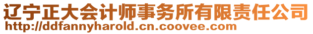 遼寧正大會計(jì)師事務(wù)所有限責(zé)任公司