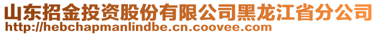 山東招金投資股份有限公司黑龍江省分公司