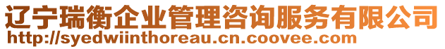 遼寧瑞衡企業(yè)管理咨詢服務(wù)有限公司