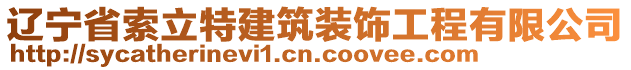 遼寧省索立特建筑裝飾工程有限公司