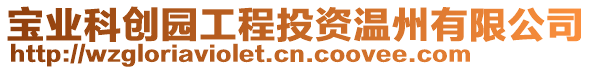 寶業科創園工程投資溫州有限公司